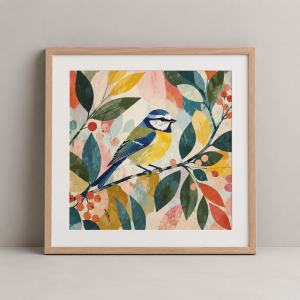 Local test product image: framed bird art print